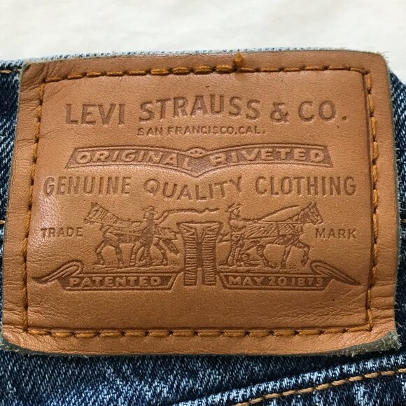 Levi's Ribcage Straight Ankle Jeans Women 27 Blue Button Fly Medium Wash Stretch - Picture 3 of 15